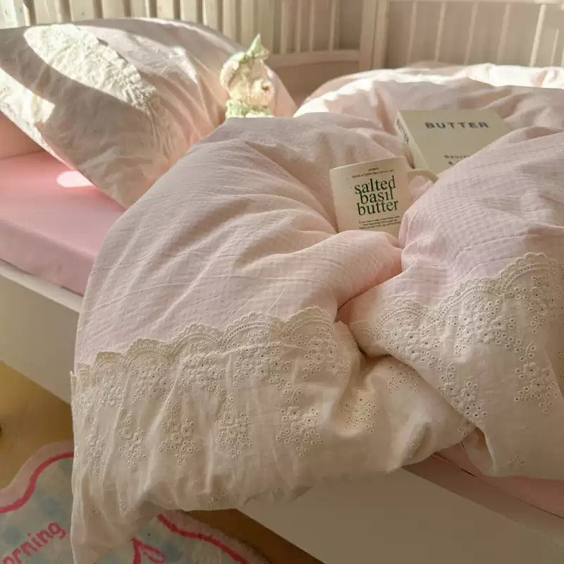 Aurora Ruffles Aircotton™ 4-in-1 Quilt Cover Set