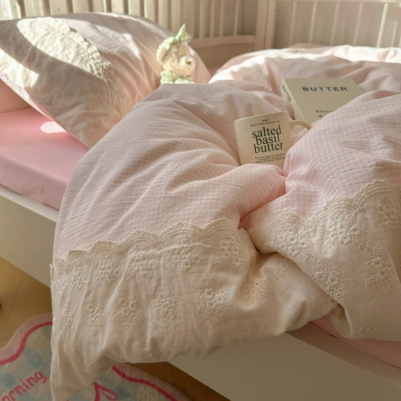 Aurora Ruffles Aircotton™ 4-in-1 Quilt Cover Set
