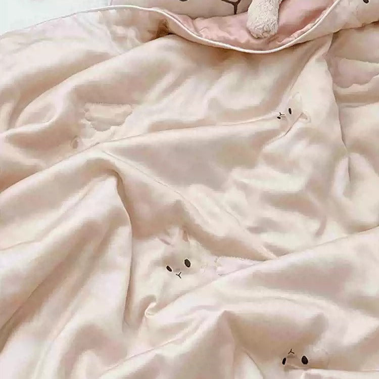 Kids Pink Rabbit Allergy Friendly® Tencel Comforter