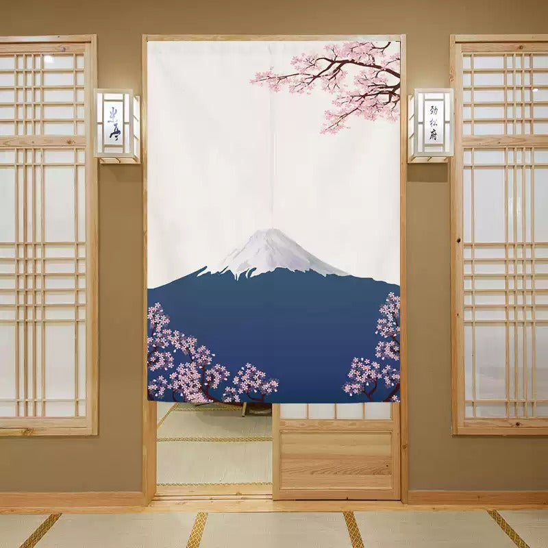 Noren Doorway Curtain with Hanging Rod