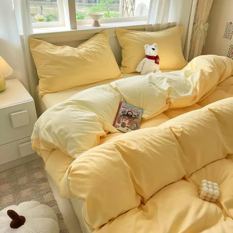 Salted Butter Aircotton™ 4-in-1 Quilt Cover Set