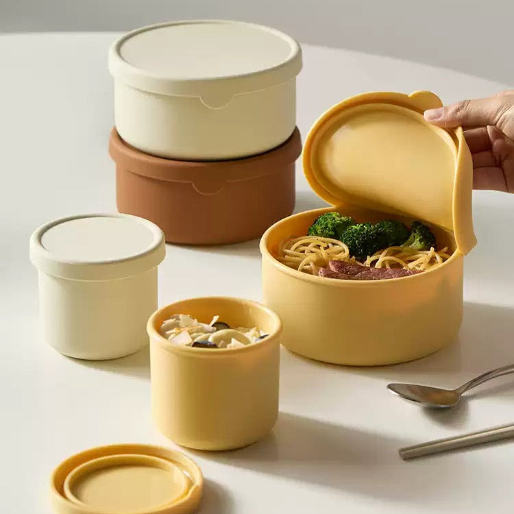 Meely Leakproof Silicone Lunch Box & Storage Bowl