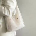 Ethereal Floral Mesh Tote Bag