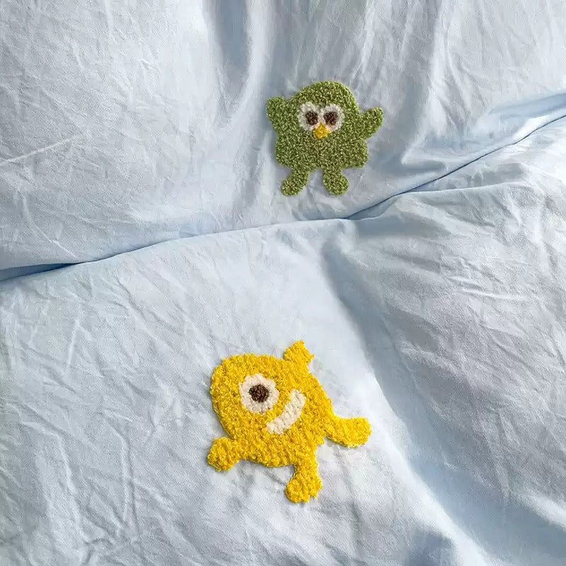 Snuggle Monster Aircotton™ 4-in-1 Quilt Cover Set