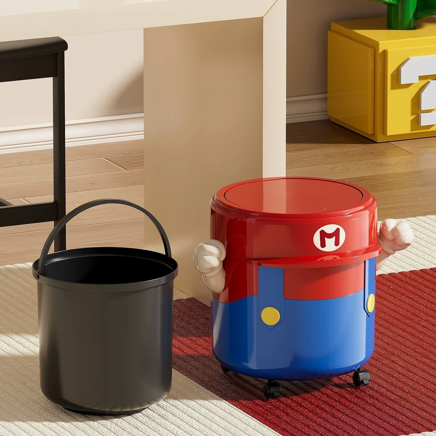 Mario Kart Portable Trash Can