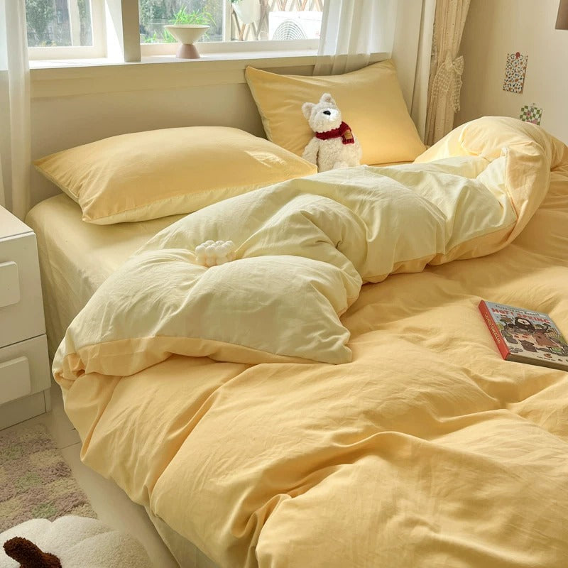 Salted Butter Aircotton™ 4-in-1 Quilt Cover Set