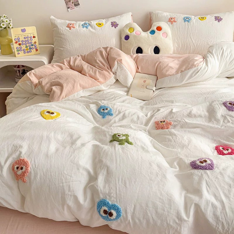 Snuggle Monster Aircotton™ 4-in-1 Quilt Cover Set